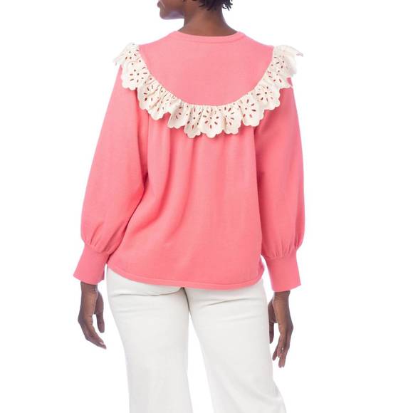 NEW CROSBY BY MOLLIE BURCH babs sweater in rose - Picture 3 of 5